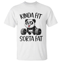 Funny Gym Panda Lover T Shirt Kinda Fit Sorta Fat