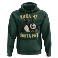 Funny Panda Weightlifting Workout Hoodie Kinda Fit Sorta Fat