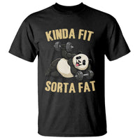 Funny Panda Weightlifting Workout T Shirt Kinda Fit Sorta Fat