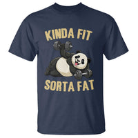 Funny Panda Weightlifting Workout T Shirt Kinda Fit Sorta Fat