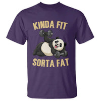 Funny Panda Weightlifting Workout T Shirt Kinda Fit Sorta Fat