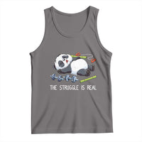 Funny Panda Workout Gift Tank Top The Struggle Is Real