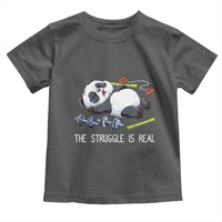 Funny Panda Workout Gift Toddler T Shirt The Struggle Is Real