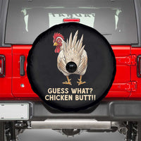 Guess What Chicken Butt Joke Spare Tire Cover Funny Chicken Lover Graphic