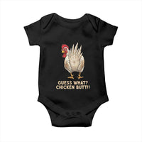 Guess What Chicken Butt Joke Baby Onesie Funny Chicken Lover Graphic