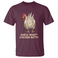 Guess What Chicken Butt Joke T Shirt Funny Chicken Lover Graphic