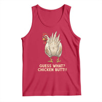 Guess What Chicken Butt Joke Tank Top Funny Chicken Lover Graphic