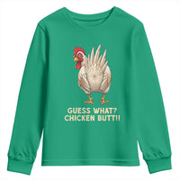 Guess What Chicken Butt Joke Youth Sweatshirt Funny Chicken Lover Graphic