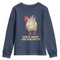 Guess What Chicken Butt Joke Youth Sweatshirt Funny Chicken Lover Graphic