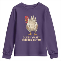 Guess What Chicken Butt Joke Youth Sweatshirt Funny Chicken Lover Graphic