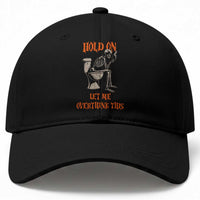Funny Skeleton Let Me Overthink This Baseball Cap Sarcastic Dark Humor Quote