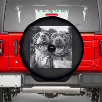 Pitbull Selfie Meme Spare Tire Cover Funny Dog Lover Graphic