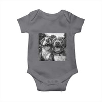 Pitbull Selfie Meme Baby Onesie Funny Dog Lover Graphic
