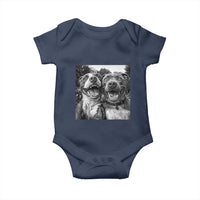 Pitbull Selfie Meme Baby Onesie Funny Dog Lover Graphic
