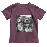 Pitbull Selfie Meme Toddler T Shirt Funny Dog Lover Graphic