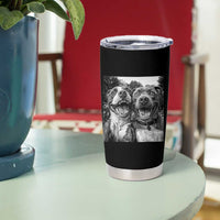 Pitbull Selfie Meme Tumbler Cup Funny Dog Lover Graphic