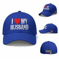Cool Marriage Humor Gift For Wife Baseball Cap I Love My Husband