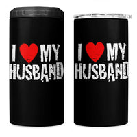 Cool Marriage Humor Gift For Wife 4 in 1 Can Cooler Tumbler I Love My Husband