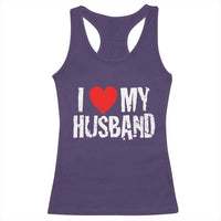 Cool Marriage Humor Gift For Wife Racerback Tank Top I Love My Husband