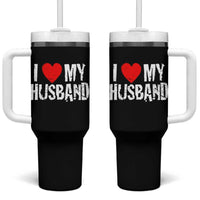 Cool Marriage Humor Gift For Wife Tumbler With Handle I Love My Husband