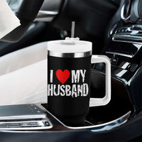 Cool Marriage Humor Gift For Wife Tumbler With Handle I Love My Husband