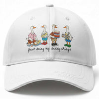 Funny Goose Just Doing My Daddy Things Baseball Cap Fathers Day Gift