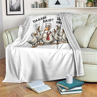 Funny Duck Dad Daaad Dad Dad Throw Blanket Tired Dad Life Fathers Day Graphic