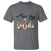 Funny Duck Dad Daaad Dad Dad T Shirt Tired Dad Life Fathers Day Graphic