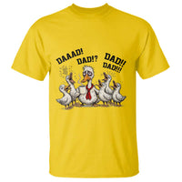 Funny Duck Dad Daaad Dad Dad T Shirt Tired Dad Life Fathers Day Graphic