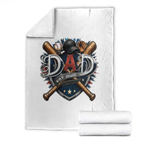 Baseball Dad Est 2026 Throw Blanket New Dad Father's Day Gift
