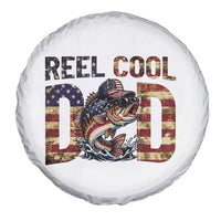 Patriotic Reel Cool Dad Spare Tire Cover American Flag Fishing Fathers Day Gift