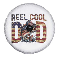 Patriotic Reel Cool Dad Spare Tire Cover American Flag Fishing Fathers Day Gift