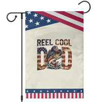 Reel Cool Dad Patriotic Garden Flag American Flag Fishing Fathers Day Gift