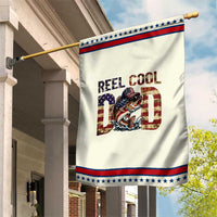 Reel Cool Dad Patriotic Garden Flag American Flag Fishing Fathers Day Gift