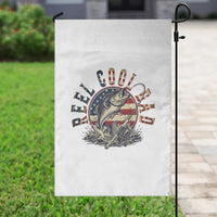 Reel Cool Dad Graphic Garden Flag 4th Of July Fishing Patriotic Dad