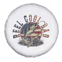 Reel Cool Dad Graphic Spare Tire Cover 4th Of July Fishing Patriotic Dad