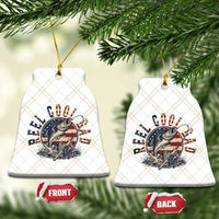 Reel Cool Dad Graphic Ceramic Ornament 4th Of July Fishing Patriotic Dad