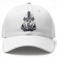 Faith Family Fishing Jesus Cross Anchor Baseball Cap Funny Christian Fisherman