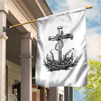 Faith Family Fishing Garden Flag Christian Jesus Cross Fathers Day Gift