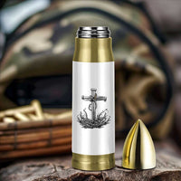 Faith Family Fishing Bullet Tumbler Christian Jesus Cross Fathers Day Gift