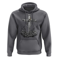 Faith Family Fishing Hoodie Christian Jesus Cross Fathers Day Gift