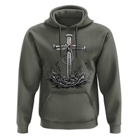 Faith Family Fishing Hoodie Christian Jesus Cross Fathers Day Gift