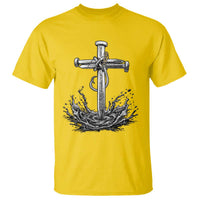 Faith Family Fishing T Shirt Christian Jesus Cross Fathers Day Gift