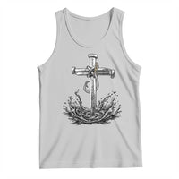 Faith Family Fishing Tank Top Christian Jesus Cross Fathers Day Gift