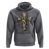 Camo Jesus Cross Fishing Hoodie Faith Family Fishing Fathers Day