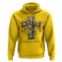 Camo Jesus Cross Fishing Hoodie Faith Family Fishing Fathers Day