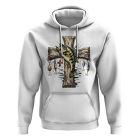 Camo Jesus Cross Fishing Hoodie Faith Family Fishing Fathers Day