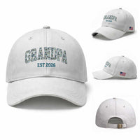 Promoted To Grandpa Est 2026 Baseball Cap Camo Fishing New Grandpa Gift