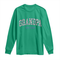 Promoted To Grandpa Est 2026 Long Sleeve Shirt Camo Fishing New Grandpa Gift