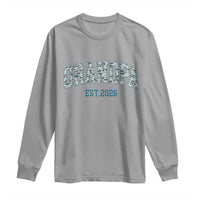 Promoted To Grandpa Est 2026 Long Sleeve Shirt Camo Fishing New Grandpa Gift